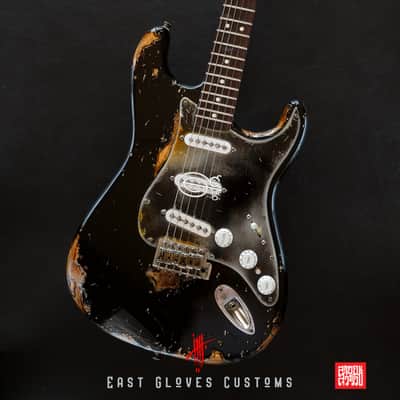 Fender Stratocaster 60th Anniversary Special Edition Black Aged Relic by East Gloves Customs (Rare) image 10