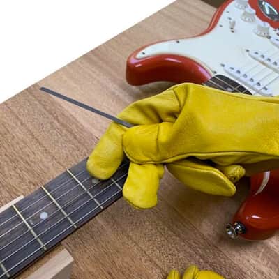 Fret End Dressing File Uo-Chikyu Hiroshima And Leather Gloves 21-0001/ CE-1267.Y image 4