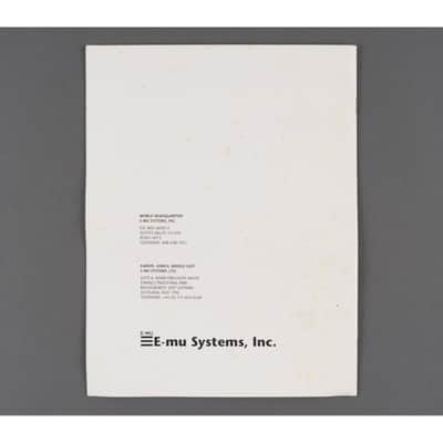 E-mu Version 3.02 Upgrade Kit Supplement for the ESI Operations Manual image 3
