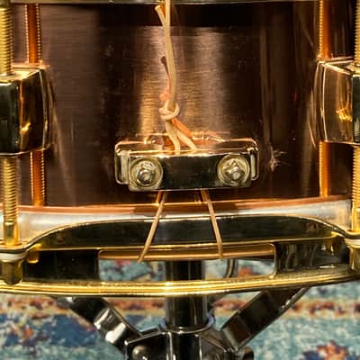 Pearl - 4x14" MSX-1440 Marvin "Smitty" Smith Signature Snare Drum,Copper with Gold-Plated Hardware - 1998 image 15