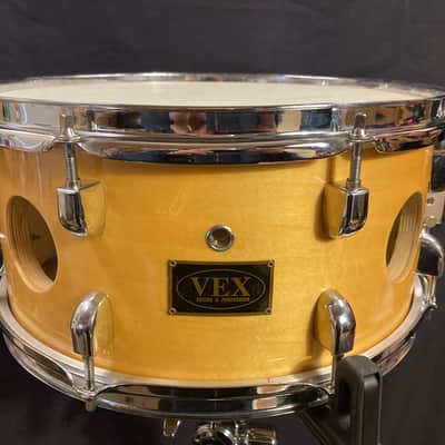 Vex - 6.5x14" Pro Vented 20-Ply Maple Snare Drum Early/Mid-2000s - Natural Maple image 4