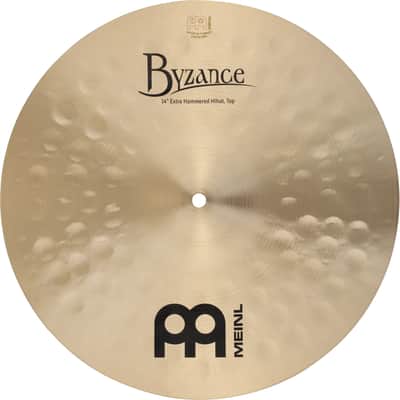 Meinl Byzance Traditional Extra Hammered Hi Hat Cymbals 14" image 4