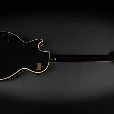 2021 Gibson Custom Shop Historic '57 Les Paul Custom Black Beauty Reissue - Ebony VOS | USA Vintage Long Neck Tenon No Weight Relief 4.18kg | CoA OHSC image 11