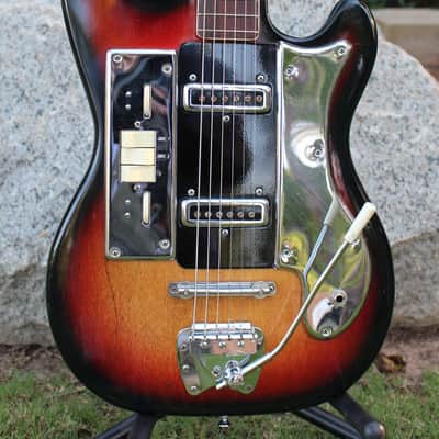 RARE Vintage 1964 Teisco Del Rey VN-2 Baritone Electric Guitar MIJ made in Japan All Original! image 1