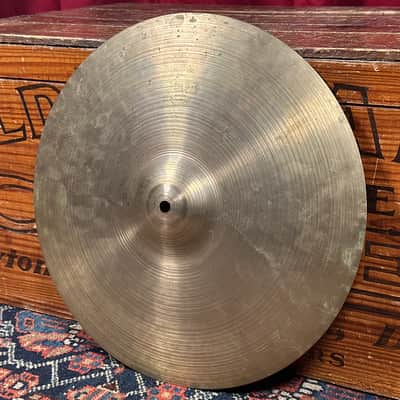 14" Zildjian A 1940s-1950s Trans Stamp THIN Hi-Hat Cymbal Pair 610g/642g *Video Demo* image 9