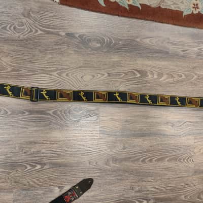Fender 2" Monogrammed Guitar Strap 2016 - Black / Yellow / Brown image 4