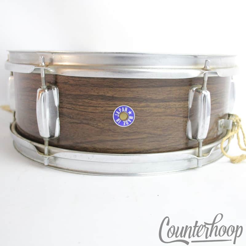 Tama Star "Made In Japan"Foil Badge 14x5"Snare Drum Wrap Steel Shell Vintage 60s image 1