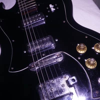 Vintage Black Lyle SG style electric guitar image 10
