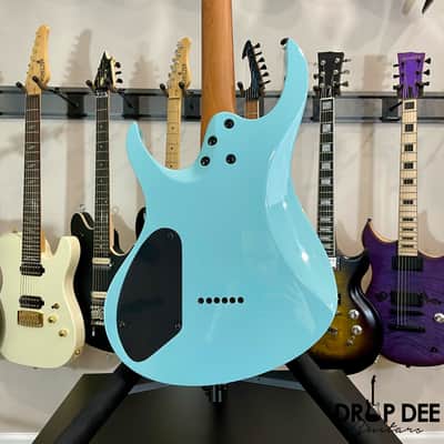 Balaguer Select Series Diablo Retro 27 HT Electric Guitar w/ Bag-Gloss Solid Cerulean Blue image 11