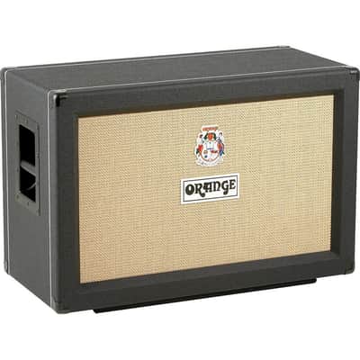Orange 2x12 Speaker Cabinet, PPC212C Black image 2