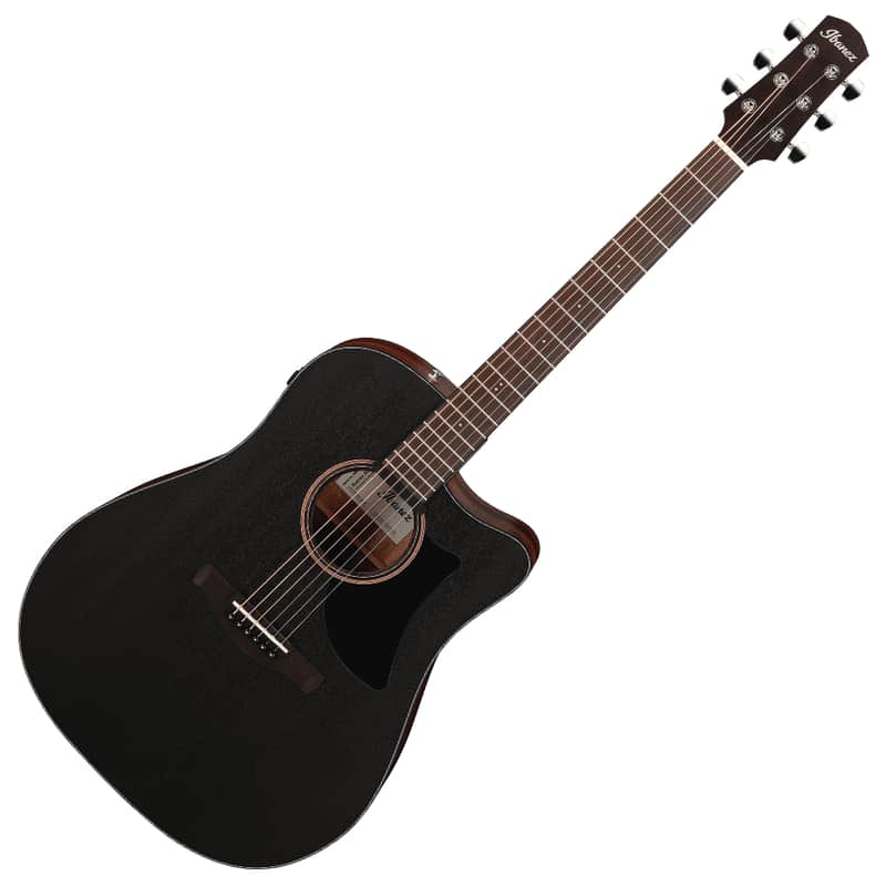 Ibanez AAD190CE-WKH Advanced Acoustic Weathered Black Open Pore + NEW with invoice image 1