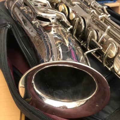 AMATI Toneking Kraslice Tenor Sax s.n. 31601 Czech made 1970 - silver image 2