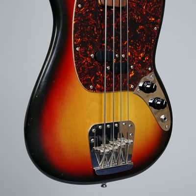 Fender Mustang Bass 1974 - Three Tone Sunburst image 2