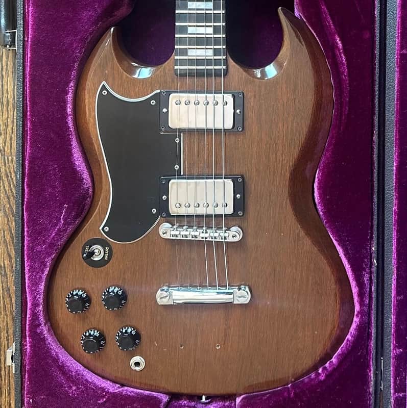1973 Gibson SG Standard LEFTY - Walnut w/ OHSC image 1