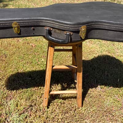 1960’s Gibson EB-2 Case - Black - Yellow Interior image 6