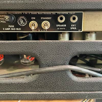 Fender Bassman '65 Blackface Head 50w Export Series 1965 image 8