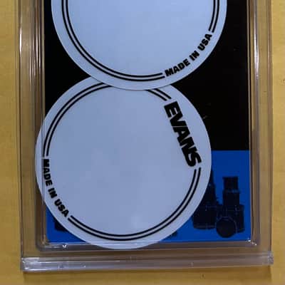 Evans EQPC1 EQ Clear Plastic Single Pedal Patch (2)- Clear image 2