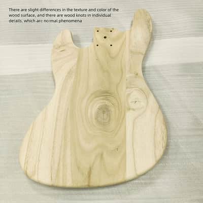 Unfinished DIY Project Paulownia Wood Jazz Bass Style Body image 17