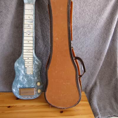 Magnatone Varsity 1950's MOT Blue Amp & Magnatone Lap Steel image 16