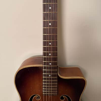 Couesnon F-hole 1940's - Sunburst Selmer style guitar image 9