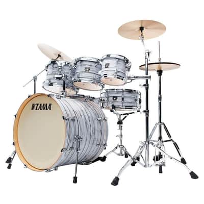 Tama Superstar Classic 7pc Drum Set Ice Ash Wrap image 8