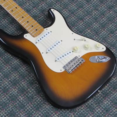 1991 Fender American Vintage 57 Stratocaster Reissue Two-Tone Sunburst! w/OHSC image 1
