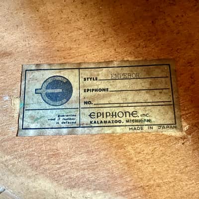 Price reduced! Epiphone Emperor Blue Lavel Matsumoku 1976 MIJ / Japan Vintage / Maple Body Neck / 17-inch Archtop Gibson L-5 CES image 15