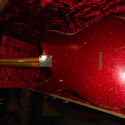 Fender Custom Shop 1958 Reissue Telecaster Heavy Relic 2008 - Red Sparkle image 9