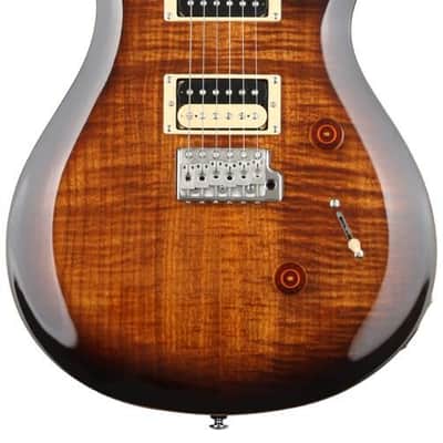 Paul Reed Smith SE Custom 24 Electric Guitar Black Gold Sunburst image 5