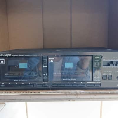 Kenwood KX94W Double cassette player 1980s - Black image 1