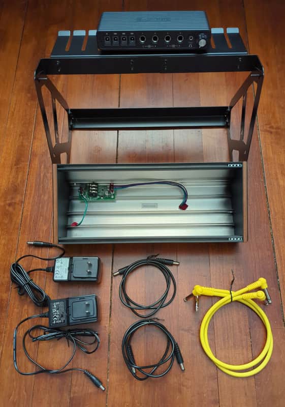 Moog Two-Tier Rack Stand with Summing Mixer and Mother 32 Module case image 1