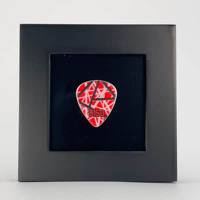 3" x 3" Double Sided Guitar Pick Display, BLACK #351 Shape Bild 1