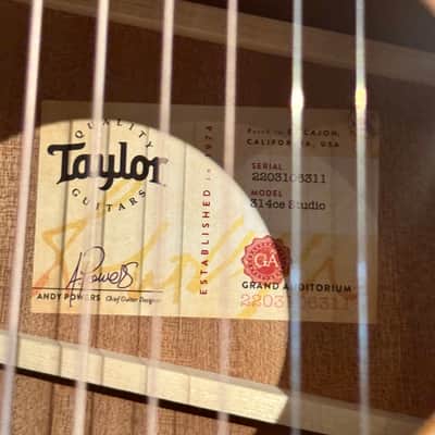 Taylor 314ce Studio Special Edition 2024 - Present - Natural image 6