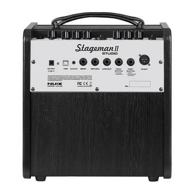 NUX - Stageman II Studio AC-60 - 60 Watt 1x6.5" - Acoustic Guitar Combo Amp image 4