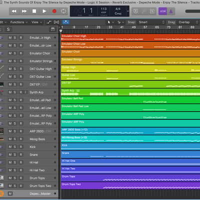 The Synth Sounds Of Enjoy The Silence By Depeche Mode - Logic X Session - Reverb Exclusive image 2