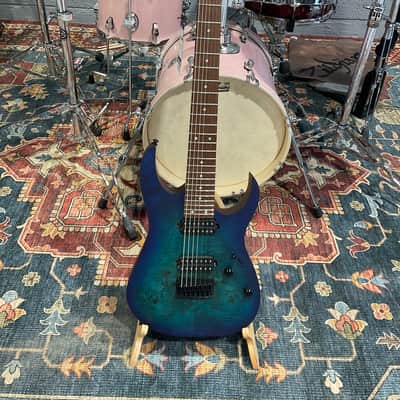 Ibanez RG7421PB 7-String Electric Guitar - Sapphire Blue Flat image 2