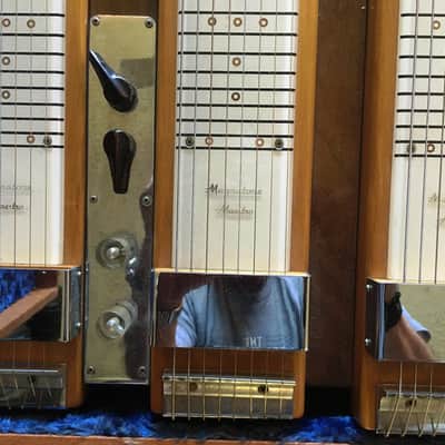 Vintage 1950's Magnatone Maestro Triple Neck Steel Guitar EX Condition image 3