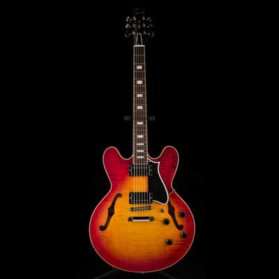 Heritage Custom Core Collection H-535 Dark Cherry Sunburst with Case - Serial # HC1231030 image 2