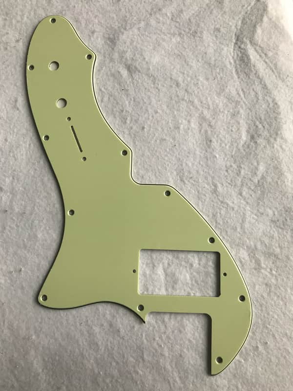 For Fender US Telecaster Thinline/Tele 69 PAF Guitar Pickguard,3 Ply Vintage Green image 1