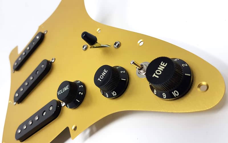 Carparelli 9-Way Strat Wiring Mod – Fully Loaded Pickguard, Vintage Single Coils, CTS Pots image 1
