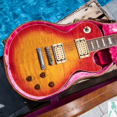 1981 Tokai Love Rock LS120 Vintage Burst - Killer Flame Top Guitar w Nitro Finish & Pro Set Up w Perfect Frets/Action/Intonation! image 9