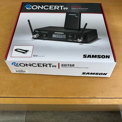 Samson Concert 99 Frequency-Agile UHF Wireless Guitar System - K Band (470–494 MHz) 2010s - Black image 1