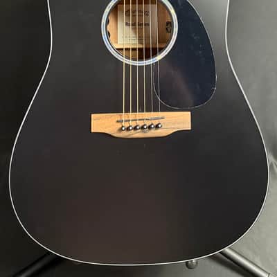Martin DC-10E Modern Dreadnought Cutaway Acoustic-Electric Guitar Satin Black w/ Soft Case