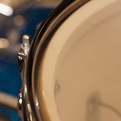 Camco 12/14/18" Drum Set - 1960s Blue Glass Glitter image 20