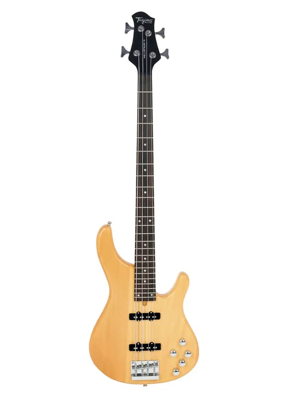 Tagima Millenium 4 Electric Bass Guitar, Active EQ, Natural Finish image 1