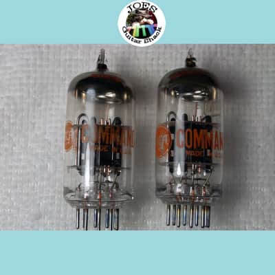 1960's RCA 12ATT7WA Command Black Plate Tubes 6BQ5 12AT7 ECC81 "New in Box Super Strong Match Pair Tubes" 120% LiFe! The Best Sounding 12AT7 & Extremely Rare For Guitar Bass & Hi Fi Amps! #57 image 3