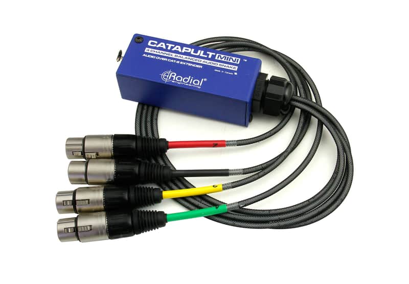 Radial Engineering CATAPULT-MINI-TX 4-Channel Audio Over CAT5 Cable Transmitter image 1