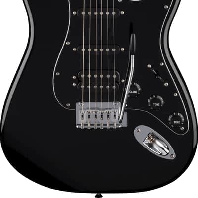 Fender Standard Stratocaster® HSS, Laurel Fingerboard, Black Pickguard, Black image 2