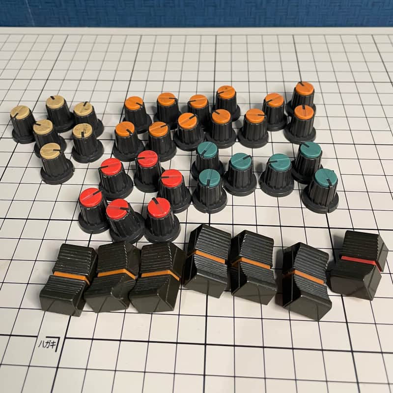 Tascam Vintage Mixer Original Replacement Knobs & Faders Set image 1