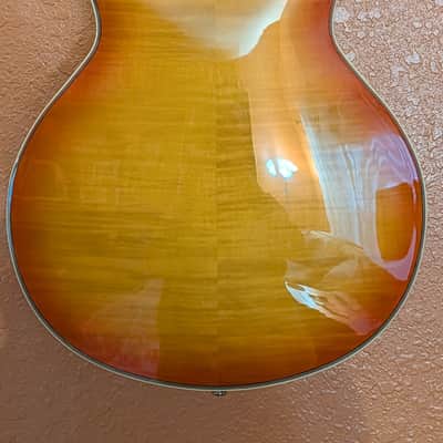 D'Angelico D'Angelico Premier Mini DC XT Semi-hollowbody 2024 - Honey Burst image 3